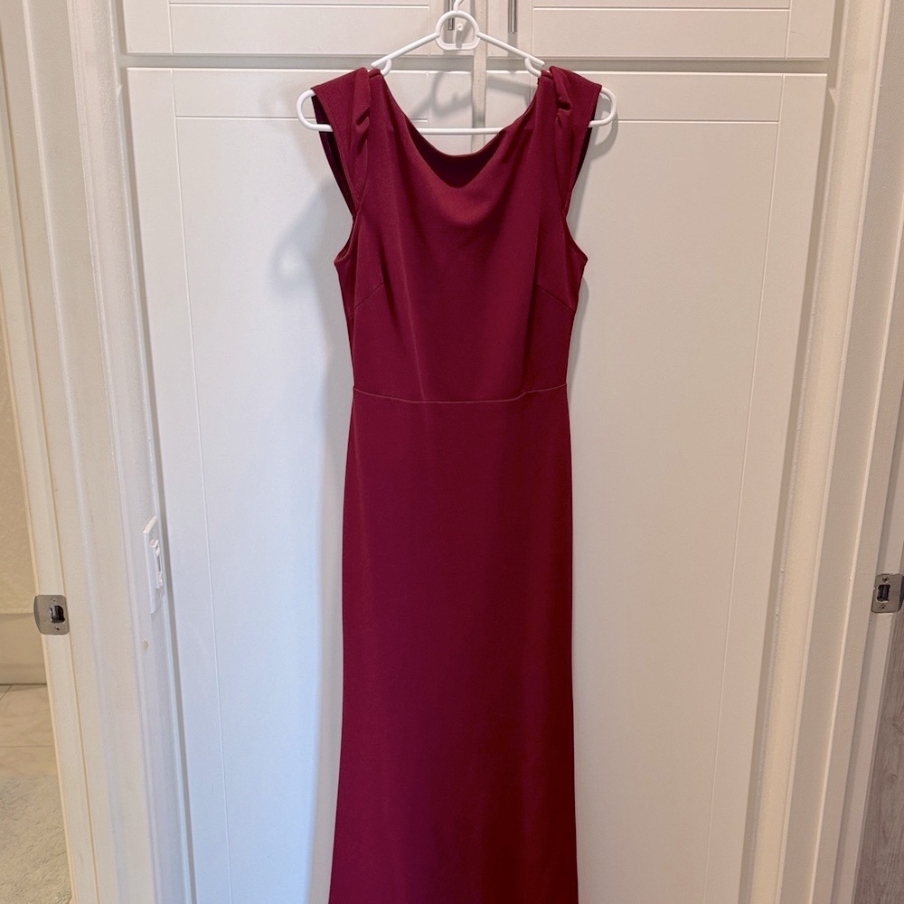 Lulu's Deep Red Backless Dress - Picture 6 of 10